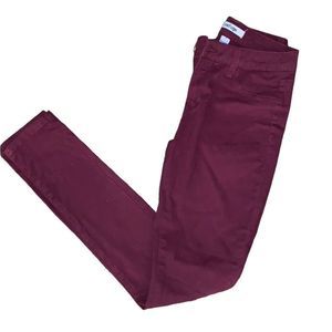•REFUGE•NWOT BURGUNDY HIGH WAISTED SKINNY PANT SIZE 0